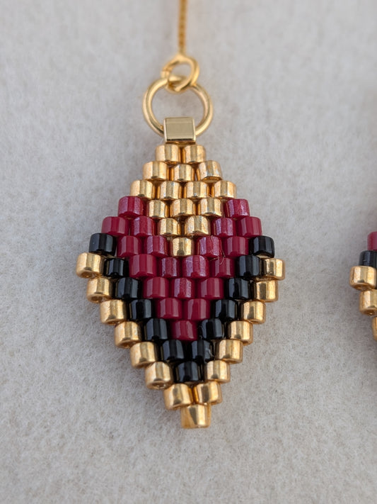 Estela øreringe – Kædeøreringe med Miyuki-perler