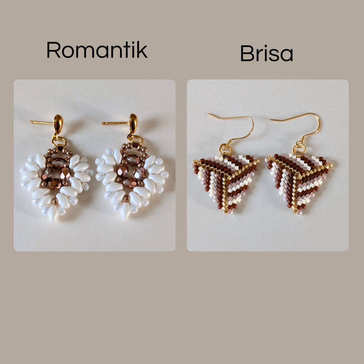 Sæt: Romantik + Brisa – Hvid/Brun