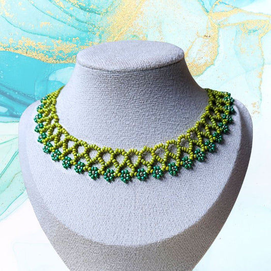 Choker halskæde med Miyuki perler – Elegant og farverig halskæde i tidløst design