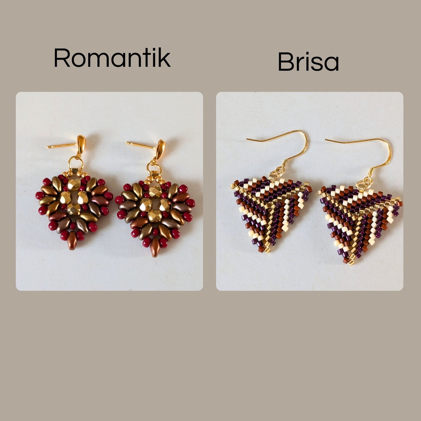 Sæt: Romantik + Brisa – Rød/Guld