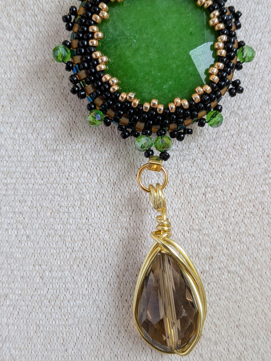 Cabochon halskæde – Håndlavet choker med krystal eller natursten