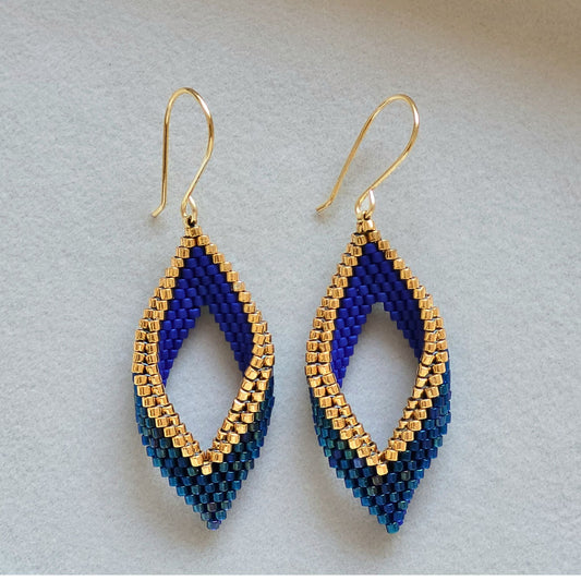 Vida - Håndlavede 3D øreringe i bladform