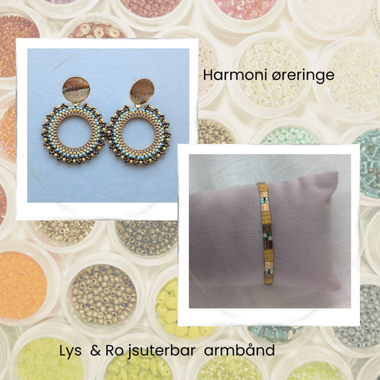 Sæt: Harmoni + Lys & Ro – Guld/Beige