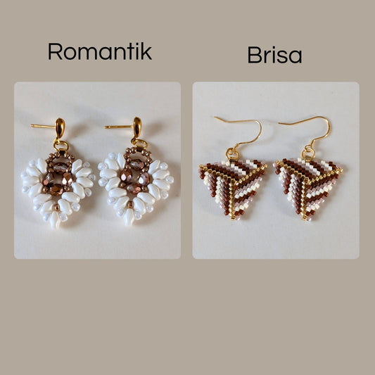 Sæt: Romantik + Brisa – Hvid/Brun