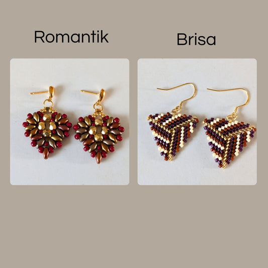 Sæt: Romantik + Brisa – Rød/Guld