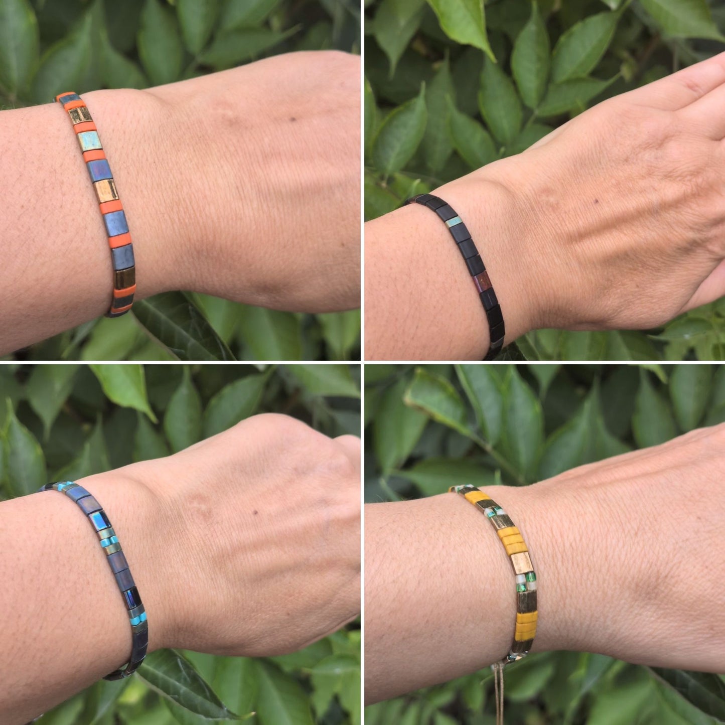 Lys & Ro armbånd – Justerbart håndlavet armbånd med Tila-perler og elegant finish