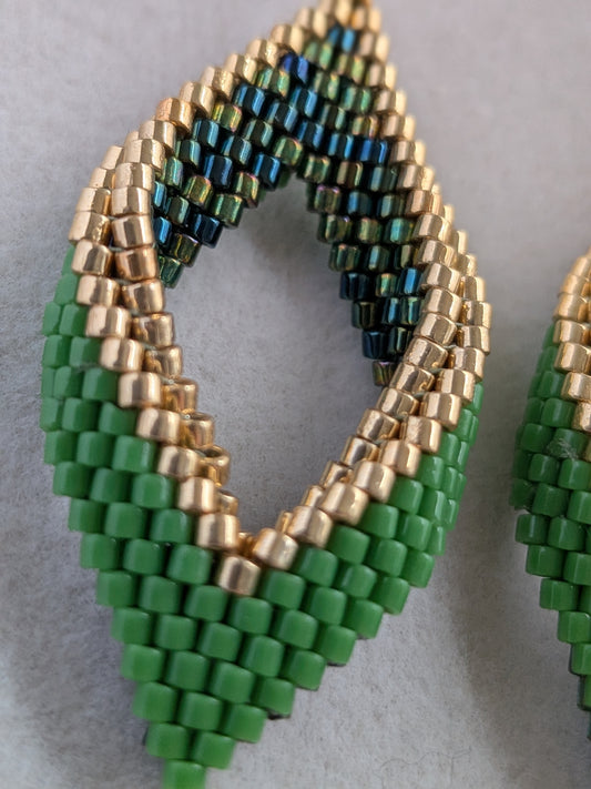 Vida - Håndlavede 3D øreringe i bladform