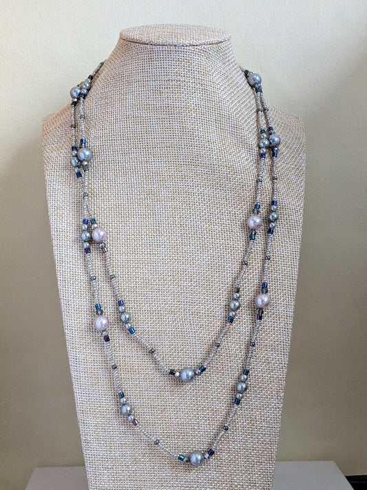 Charleston – Perlehalskæde i vintage stil med dobbelt elegance