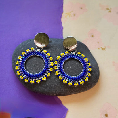 Harmoni øreringe – Lette mandala-øreringe med perler