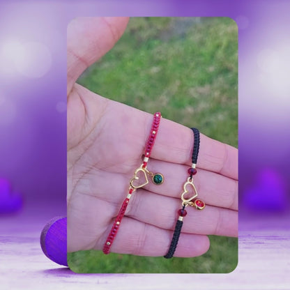 Min Valentine armbånd – Justerbar kærlighedsgave med perler og macramé