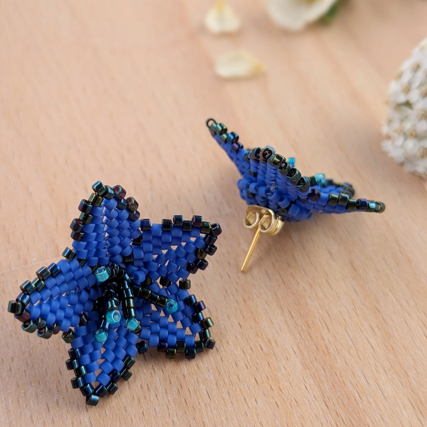Håndlavede ørestikker med Miyuki-perler – Elisa